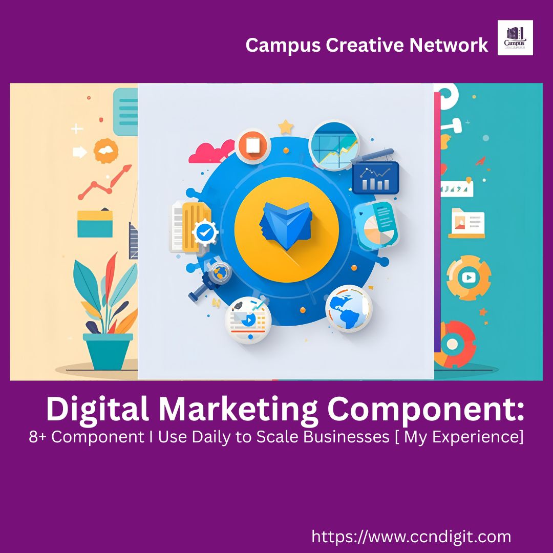 Read more about the article Digital Marketing Components: 8+ Components I use Daily to Scale Businesses (My Experience)