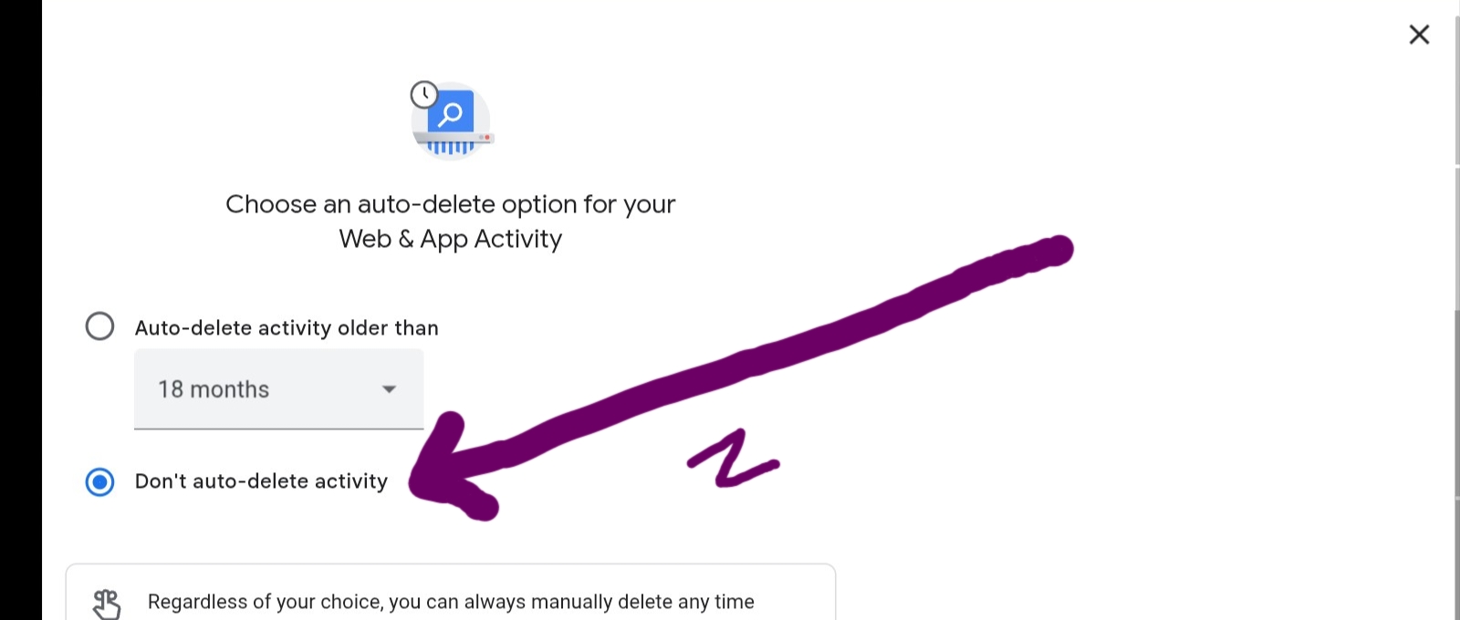 Screenshot of Google Search Activities Dashboard Features 