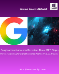 Google Account Advanced Persistent Threat (APT) Sieges: Proven Hardwiring for Digital Resilience [Architect’s E.E.A.T Guide]